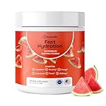 Rosabella Electrolyte Drink Powder – Watermelon – Sugar-Free Hydration Drink Mix – Electrolytes Powder with Sodium, Potassium, Magnesium, Calcium – Travel Jar – 30 Servings (5.6 oz)