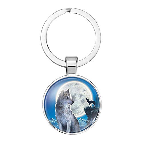 Daaimi Schlüsselanhänger Wolf Anhänger Deko Charms Schmuck Zubehör Jahrestag Geschenk Weihnachten Schlüsselhalter Schnalle Handtasche Auto Deko Cover
