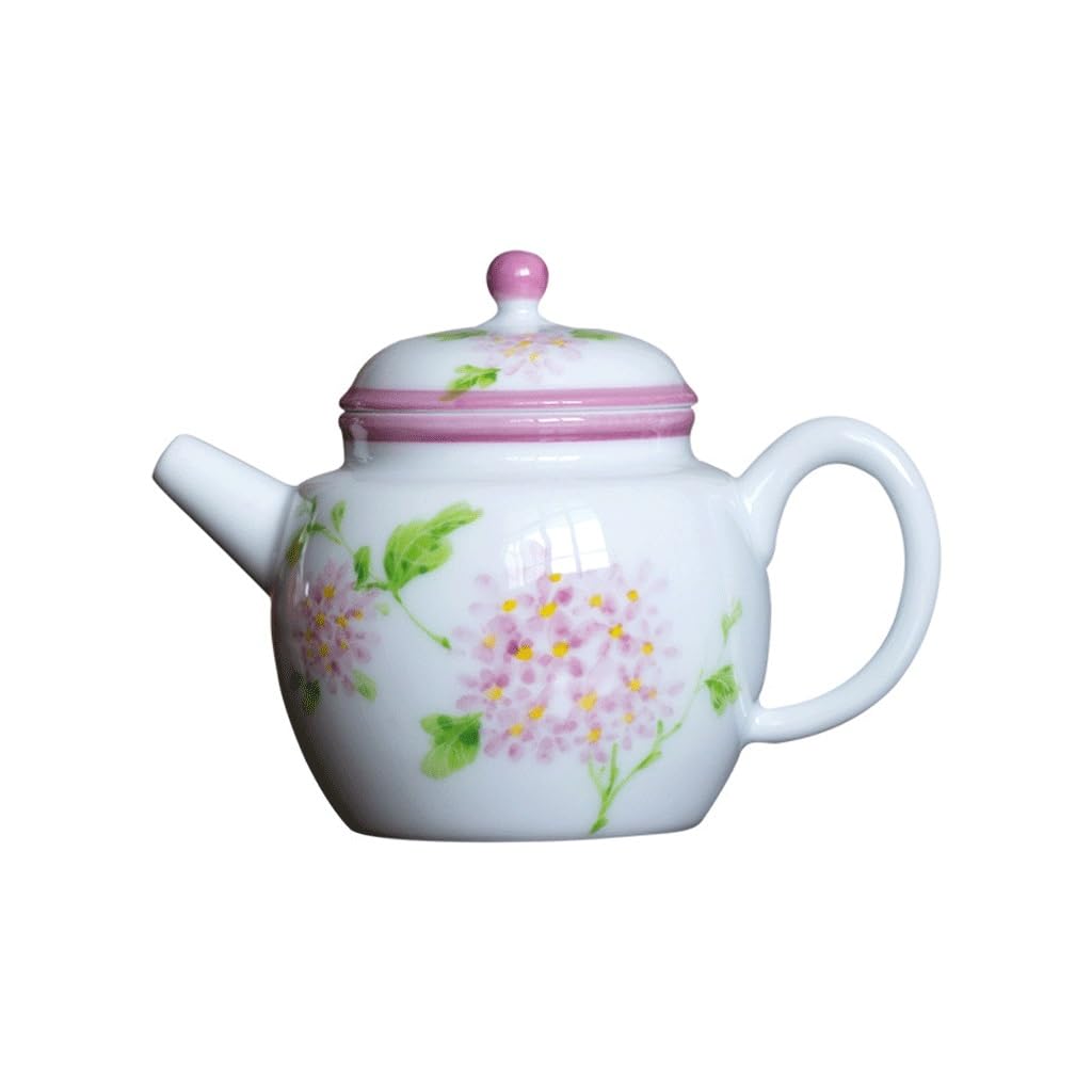 TYUHDUYUR Hand-Painted Teapot Teapot Single Home Ceramic Tea Maker with Filter Tea Kettle Tea Set (OneColor 10.3cm*8cm)