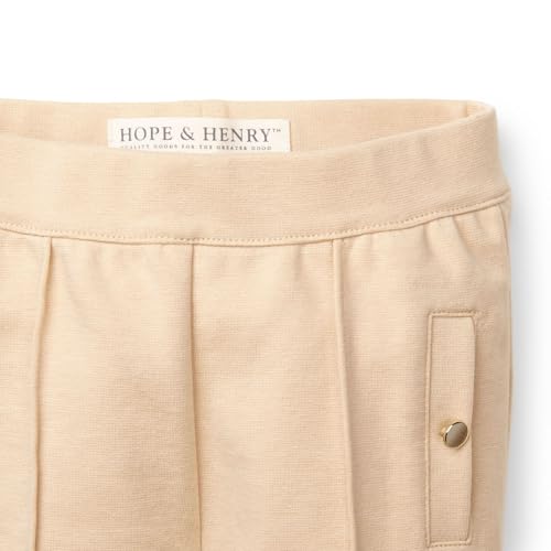 Image of Hope & Henry Girls' Ponte Pants with Button Details