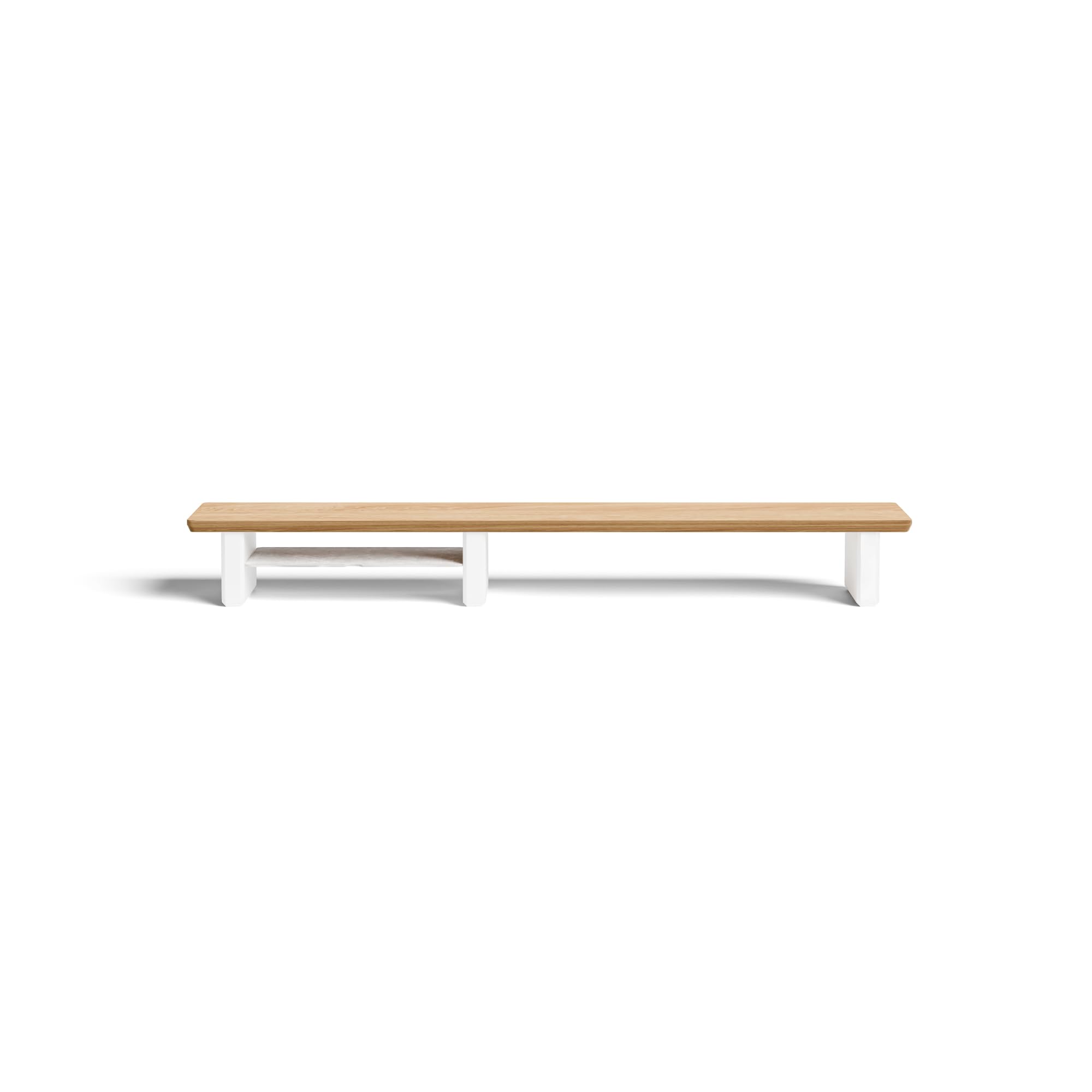 Raico Desk Shelf System Setup Cockpit Dual Monitor Stand Oak Wood Desk Riser Wooden iMac Large Desk Organiser (Oak, Medium v2.0 - 91.5cm)