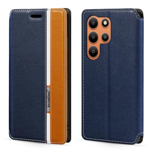 Shantime �N���V�b�N�X�g���C�v���U�[���P�[�X Blackview Wave 2C �Ƃ̌݊������� �B���}�O�l�b�g �J�[�h���[ �R���g���X�g�z�F�f�U�C��(�u���[)