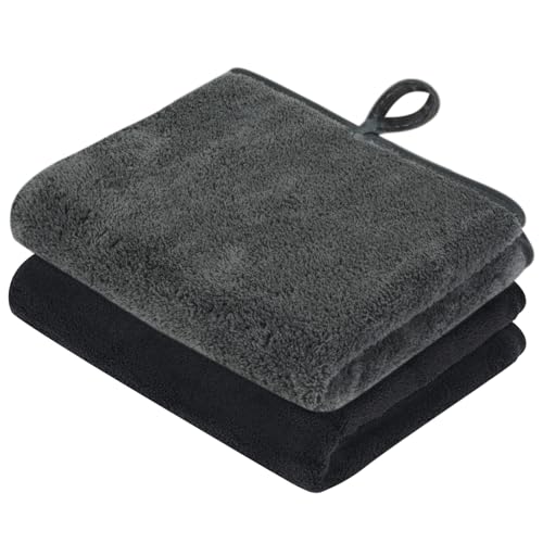 VIVOTE Lot de 2 essuie-Mains en Microfibre, Super Doux et à séchage Rapide pour Cuisine, légers...