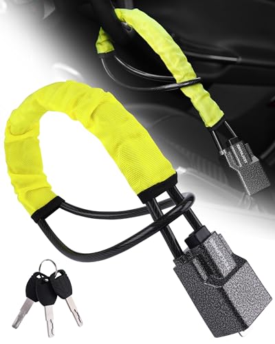 Tevlaphee Steering Wheel Lock Seat Belt Lock Universal Anti Theft