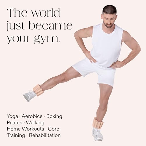 Image of Bala Bangles Wrist & Ankle Weights for Women & Men - Adjustable Weighted Bands - Soft Silicone Arm & Leg Weights for Pilates, Yoga, Walking, Barre, Home Workout & Strength Training Exercise