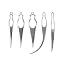 5 pieces Silver