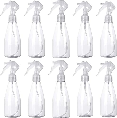 Yyiingkku スプレーボトル トリガータイプ 10本セット 霧吹き 細かい 詰替ボトル 透明 小分けボトル 噴霧器 散水用具 消毒液 アルコール対応 (200ml)