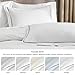 Bedsure Luxury Hotel Duvet Cover Queen Size, 100% White Cotton Embroidery Bedding Set, Includes 1 Duvet Cover 90x90 Inches with Zipper Closure & 2 Pillow Shams, Comforter Sold Separately