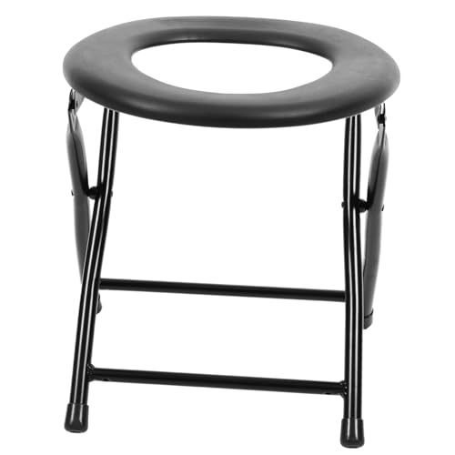 BCOATH Chaise De Toilette Pliable Pour Personnes Âgées Siège De Toilette Et Compact Pour Petites Salles De Bain Et Transport Facile