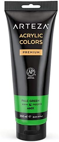 ARTEZA Premium Acrylic Paint, Crimson Red A206, 250 ml Tube, Rich Pigment, Non-Fading, Non-Toxic Paint for Artists & Hobby Painters, Art Supplies for Canvas Painting