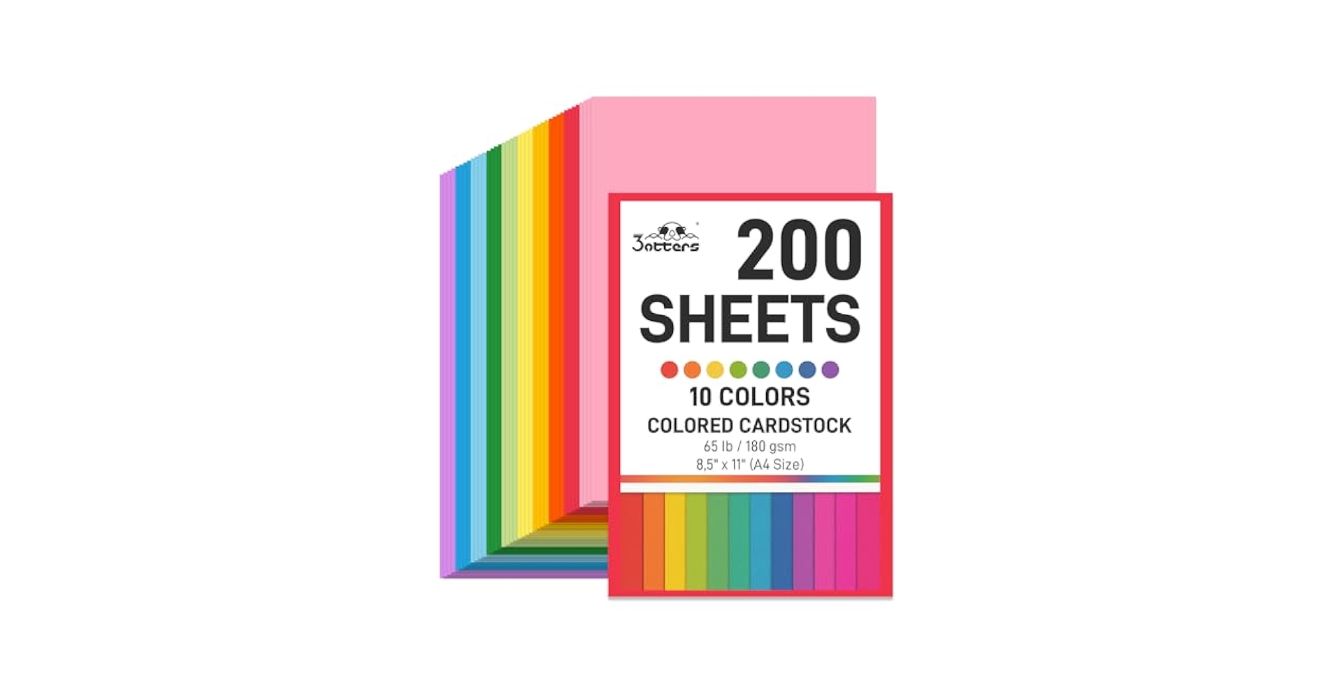Amazon.com : 3 otters 200Sheets Construction Paper