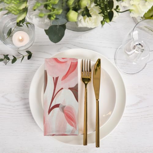 Servilletas de Tela Rosa Multicolor Set 6 50.5x50.5cm miniatura 6