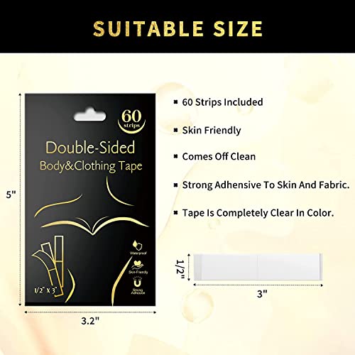 Image of UCRAVO Boob Tape, Body Tape for Women Boobytape for Breast Lift | Brace Lift & Contour of Breasts Sticky Body Tape (36 Febric Tape)