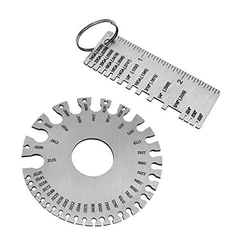 Calibrador de espesor para metal y cable, 2 piezas miniatura 1