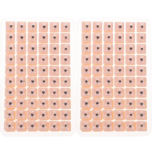 Healifty Kit De Acupresión Auricular Con Semillas De 1200 Unidades Desechables Para Auriculoterapia Y Masaje De Oreja Para Mujeres Y Damas