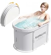 Vasca bagno pieghevole, portatile, portatile, per adulti, viaggi, bagno di famiglia, campeggio, bagno (47,24 x 21,65 x 19,69 pollici