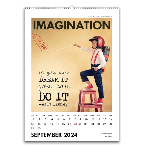 Image of Tallenge - Timeless Motivational Quote - 2024 Desk Calendar - 6 x 9 Inches for Home & Office (Paper, Desk Calendar)