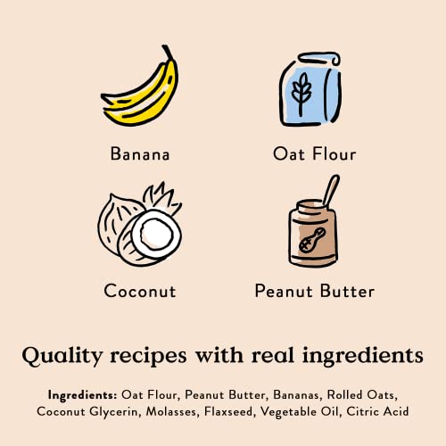 Bocce’s Bakery Oven Baked Pb & Banana Recipe Treats For Dogs, Wheat-Free Everyday Dog Treats, Real Ingredients, Baked In The Usa, All-Natural Soft & Chewy Cookies, Peanut Butter & Banana, 6 Oz #TOP1