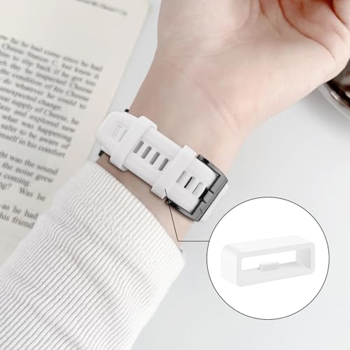 6-Pack Band keepers Compatible con Garmin 20mm Silicona miniatura 5