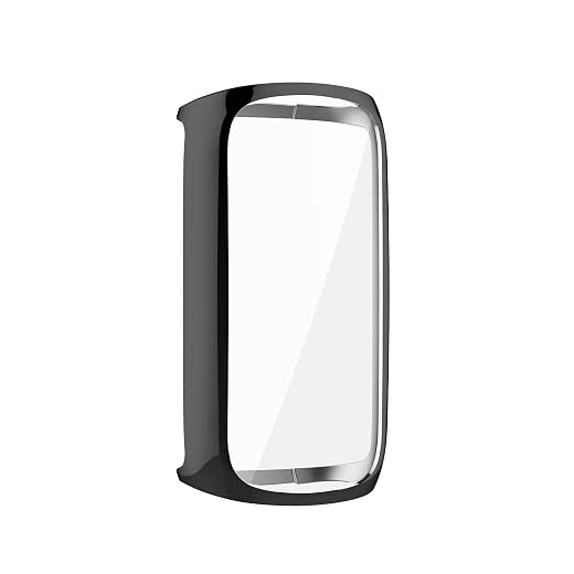 TenCloud Screen Protector Case Compatible with Fitbit Luxe Smartwatch Accessories Covers Scratched Resistant Full Protective Cover for Luxe (Black)