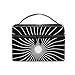 Produktbild Kosmetiktasche, Make-up Tasche, Abstract Dizzy Pattern Portable Cosmetic Case Travel Makeup Toiletry Organizers Black