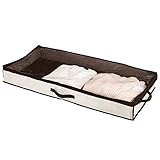 EINFACHES VERSTAUEN: Die praktische Unterbettbox mit Zweiwege-Reißverschluss bietet reichlich Platz für Bettzeug, Pullover oder Pyjamas und sorgt für eine ordentliche Aufbewahrung von Textilien.