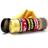 Premium Shammy Cloth for Car Drying - 1pk Bagged(26”x17”) - Super Absorbent Synthetic Chamois Towel for Car - Reusable Car Drying Shammy - Scratch-Free Car Drying Towel(Yellow)