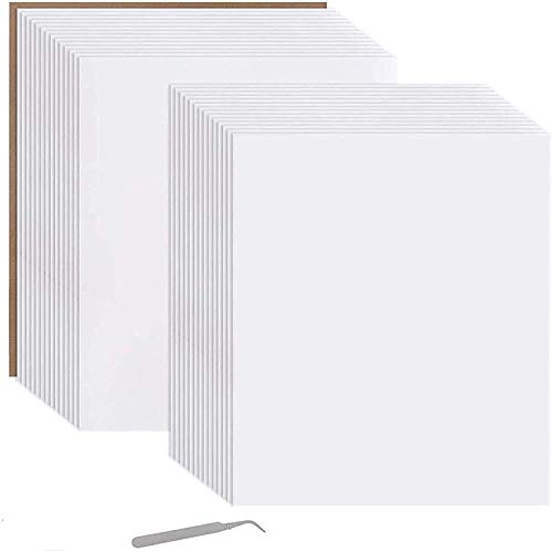 28pcs White HTV Heat Transfer Vinyl 12in x 10in (Total 23ft) White Iron on Vinyl Easy to Cut & Weed for T Shirts Works and DIY Heat Vinyl Design