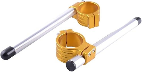 Miniatura 5 de Manillar universal de motocicleta de 1.969 in con barras de 7/8 pulgadas, clip de montaje de aluminio, apto para Cafe Racer ángulo de inclinación de