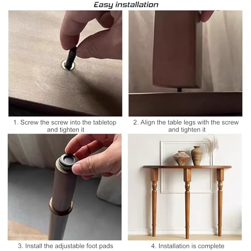 Elegante mueble de entrada de nogal macizo con acabado premium atemporal 5