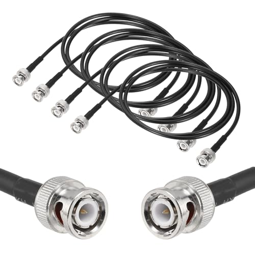 Câble coaxial RG58 avec impédance 50 Ohm et connectique BNC mâle blindée anti-interférence