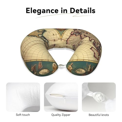 Almohada espuma viscoelástica para viaje ajustable miniatura 4