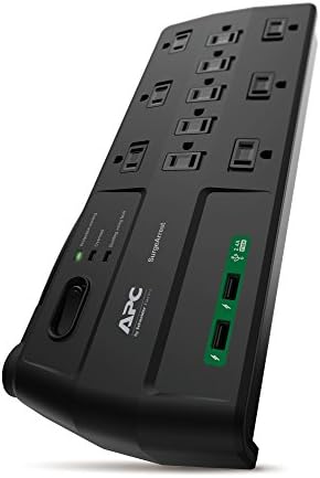 APC Performance Surge Protector with USB Ports, P11U2, 11 Outlet Power Strip, 2880 Joule Surge Protection
