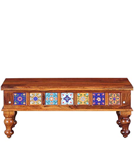 Solid Table Walnut Finish Detail View