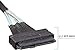 10Gtek Mini SAS SFF-8643 to U.2 SFF-8639 Cable, PCIe 4.0 X4 85 Ohm with 15-Pin SATA Power for NVMe SSD Hot-Swap, 0.75~0.8m(2.46~2.62ft)