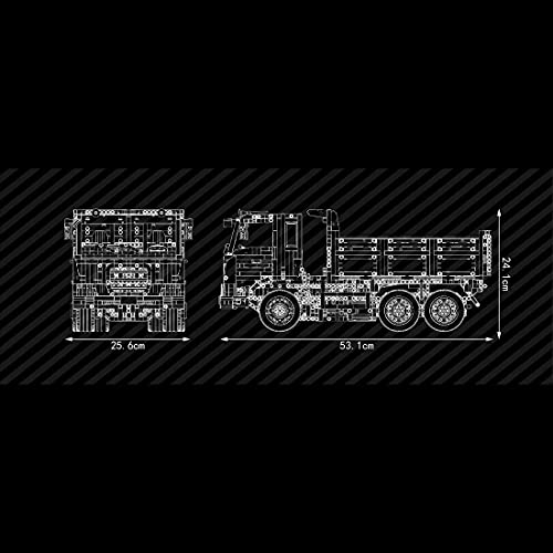 Mould FanMei 17012 DREI-Wege Dump Truck, dynamische Version des Baukastenmodells Building Block (Fernbedienung & APP… – Bild 8