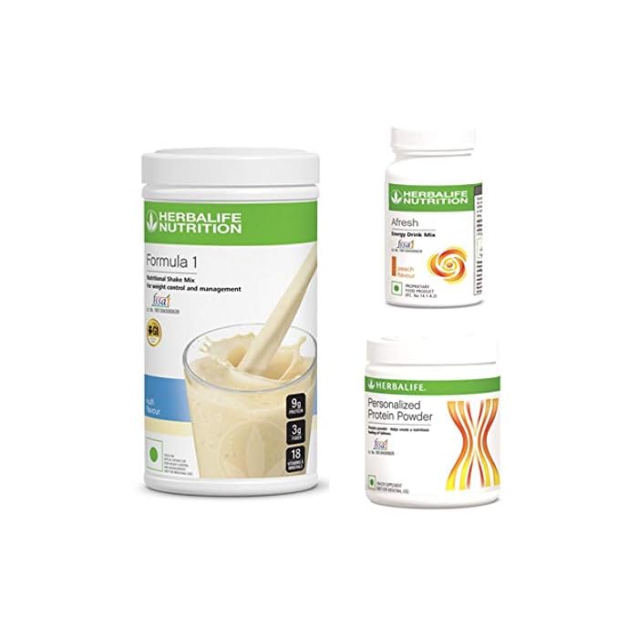 Buy Herbalife Weight Loss Package Formula1 KULFI Shake 500gm, Personalized Protein Powder 200