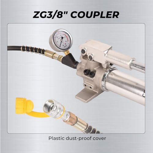 Image of 900cc Hydraulic Hand Pump 10000Psi Single Acting Manual Hydraulic Lifting Pump CP-700LB Hydraulic Lifting Pump with Pressure Guage