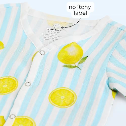 Image of The Boo Boo Club Kid'S 100% Muslin Organic Cotton Printed Button Shirt and Short Set | Half Sleeve Shirt | Summerwear Set | Kids Cothing Wear Set