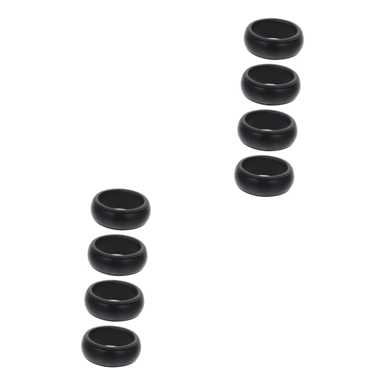 CONGARTENO 2sets Outdoor Sports Ring Silicone Finger Ring Jewelry Set Pack Flexible Workout Protector 4pcs*2