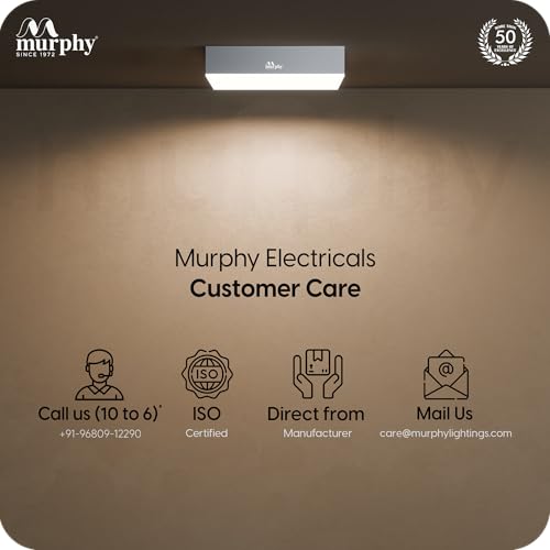 Image of Murphy 18W LED Rimless Square Surface Panel Light | Cool White 6000K | Up to 1800 Lumens | 4kV Surge Protection | Shockproof PC Body | BIS Approved | 2 Years Warranty |Pack of 20