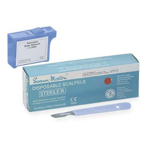 Dynarex 75785 Disposable Scalpels, Sterile, Number 15, 10 Pack Dynarex 75785 Disposable Scalpels, Sterile, Number 15, 10 Pack