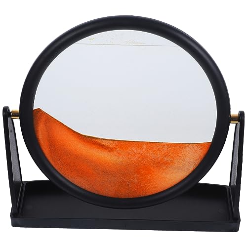 Sosoport Moving Sand Art Hourglass 3D Quicksand Decor Sand Painting for Living Room Office Present for Computer Workers