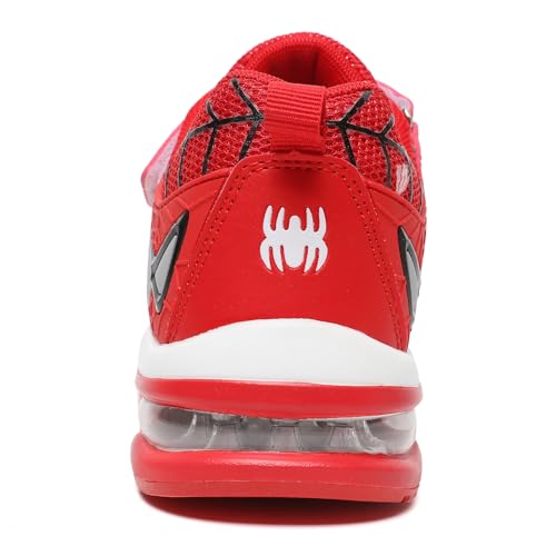 Buwtday Kids Sneakers Boys Girls Running Tennis Shoes For Walking Athletic Running Lightweight Breathable Mesh Air Cushion Sport Shoes(Toddler/Little Kid/Big Kid) Red thumb #2
