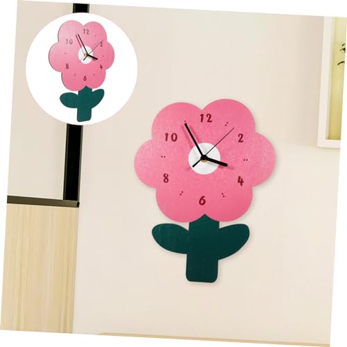 Horloge murale fleurie décorative pour salon et bureau Cabilock