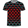 Men 3D Tees New Short Sleeve T Shirt Summer Ace Spades Card Letters Print Tops, Red 07, S #1