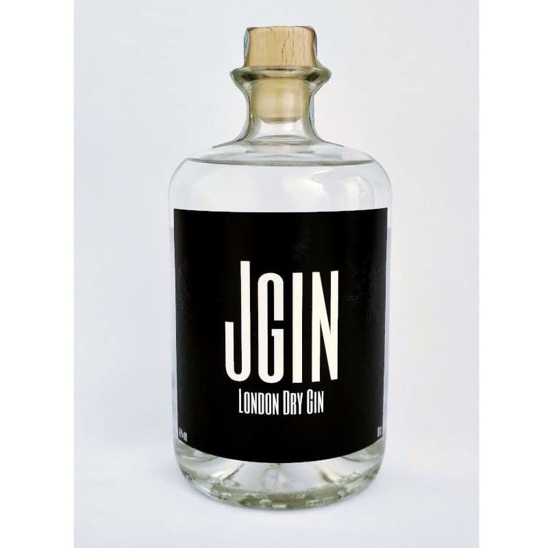 Gin artigianale Italiano di Jesi il JGIN London Dry Gin vol 43% da 70 cl - con foglie di Verdicchio