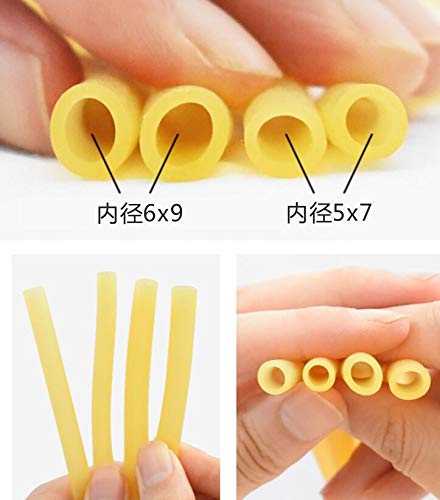 Stonylab Tubazioni In Gomma, Rubber Tubing Tubi Di Ambra Lattice Puro Tubo Gomma Naturale 3 8 9mm Od 1 4 6mm Id Altamente Elastico E Resistente 8 Meter 2533519175 - Foto 9