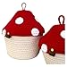 Handmade Mushroom Storage Set–Decorative,Functional Storage for Bathroom,Home Décor,Perfect Gift (3-Piece Handmade Mushroom Storage Set – Functional and Decorative Organization for Home and Bathroom)