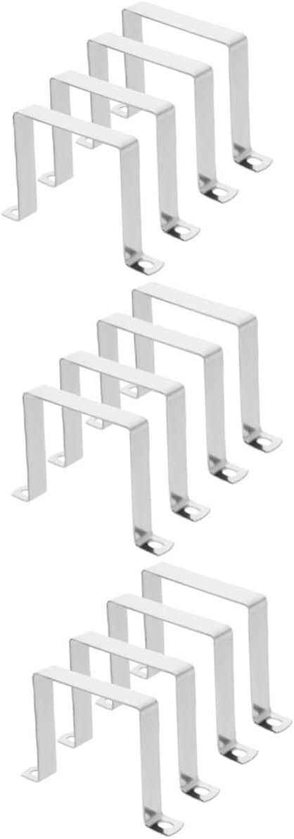 Mipcase 12pcs Stainless Steel U-shaped Pipe Hanger Bracket Tube Clamp for Support Heavy-duty Design for Use Resistant and Lightweight